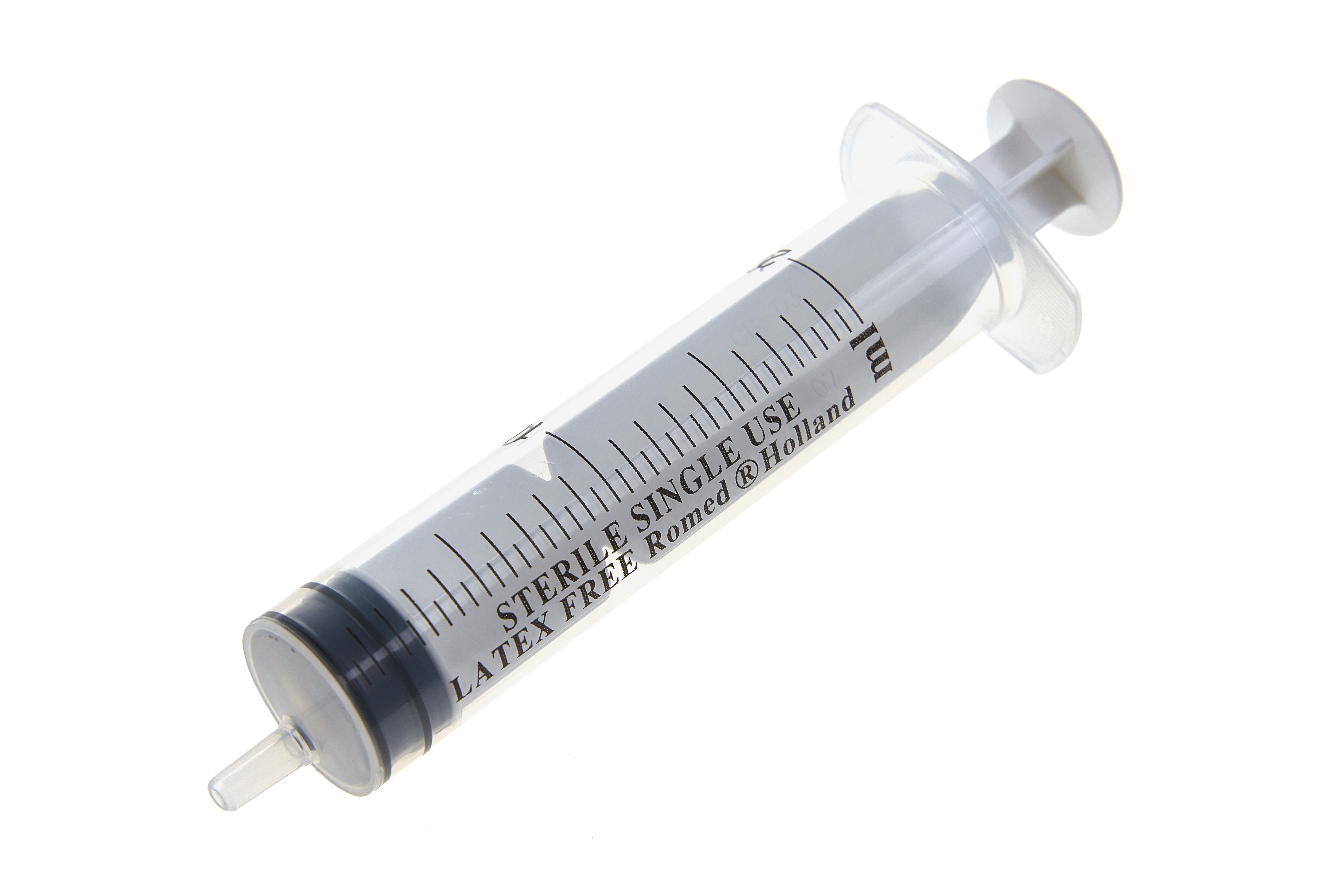 3SYR-20ML Romed 3-part syringes 20ml, without needle, sterile per piece, 50 pcs in an inner box, 16 x 50 pcs = 800 pcs in a carton.