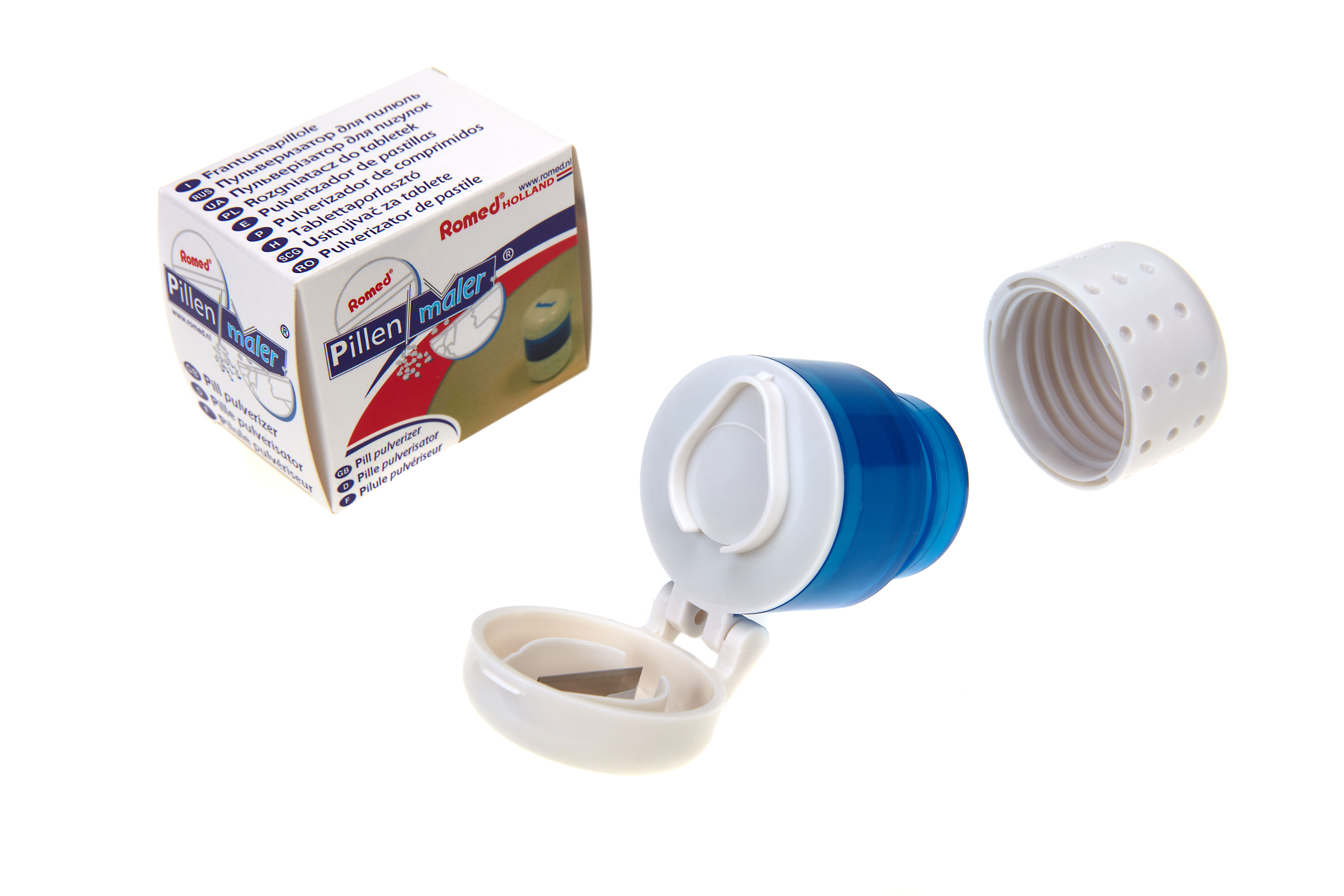 PP-400 Romed pill pulverizers, per piece, 20 pcs in an inner box, 20 x 20 pcs = 400 pcs in a carton.