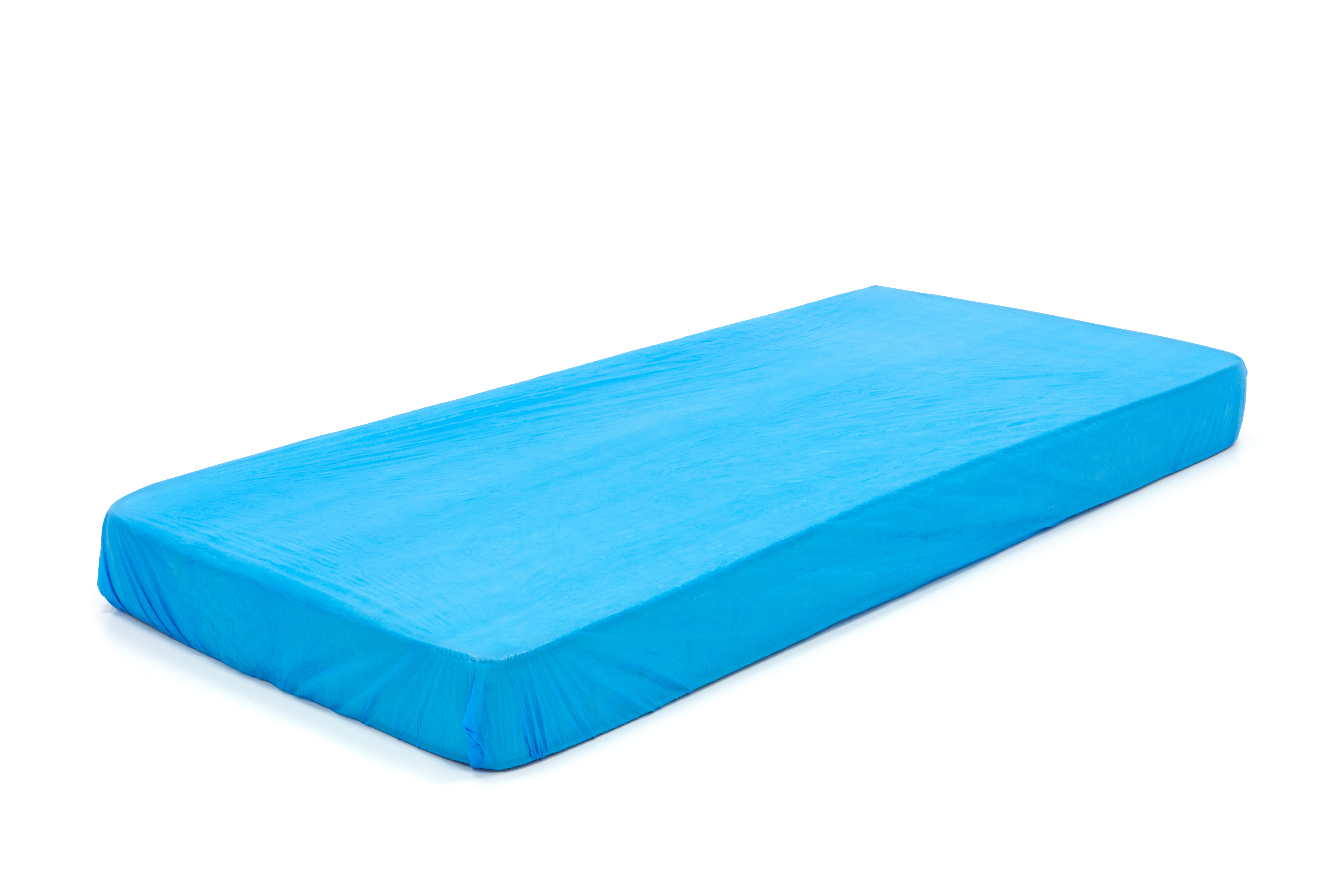 MC-100 Fundas de colchón Romed CPE, azul, Tamaño: 210x90x20cm, en relieve, por 10 piezas en un paquete, 10 x 10 piezas = 100 piezas en una caja.