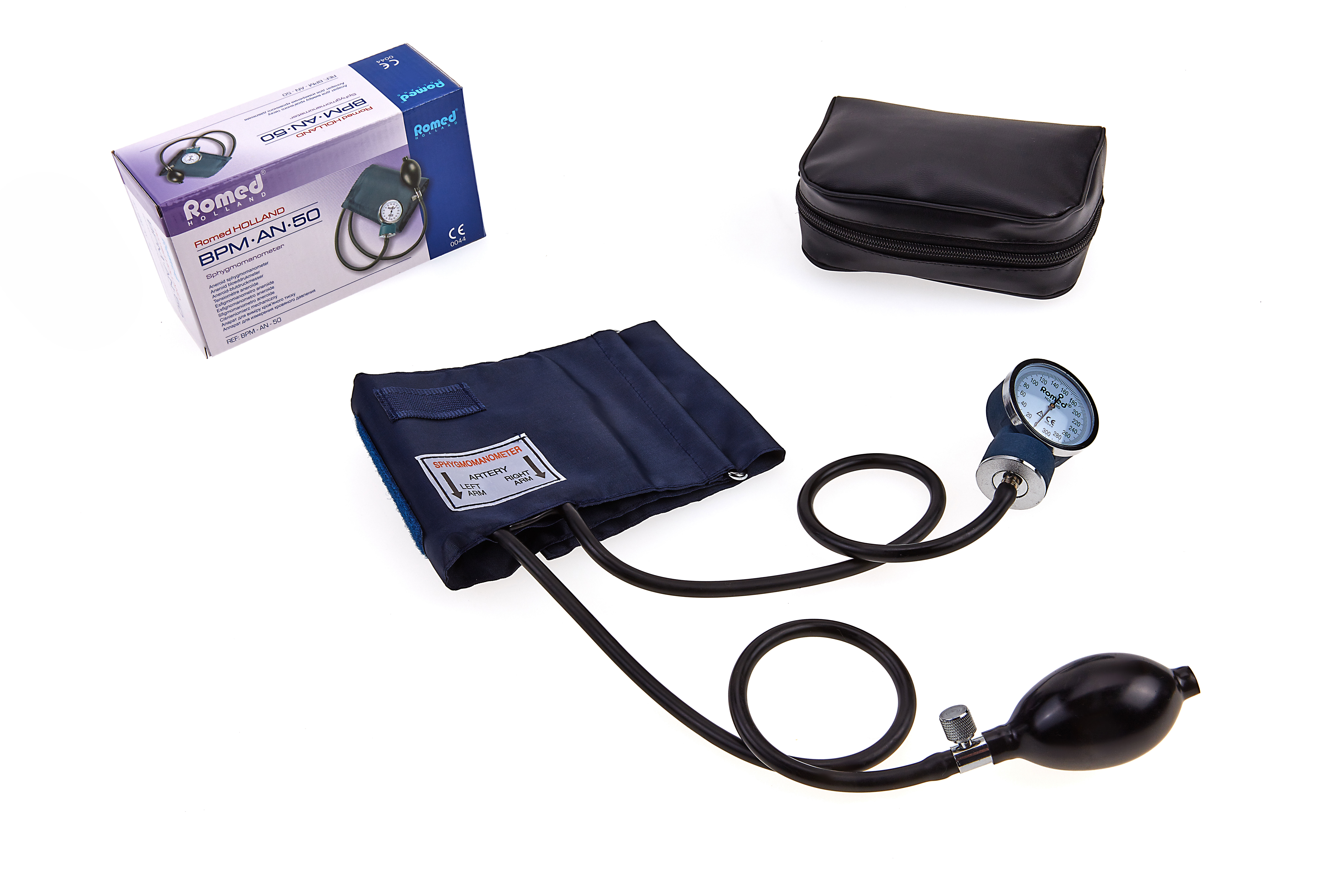 BPM-AN-50 Romed bloeddrukmeters, aneroid, per stuk in een binnendoosje, 50 stuks in een karton.