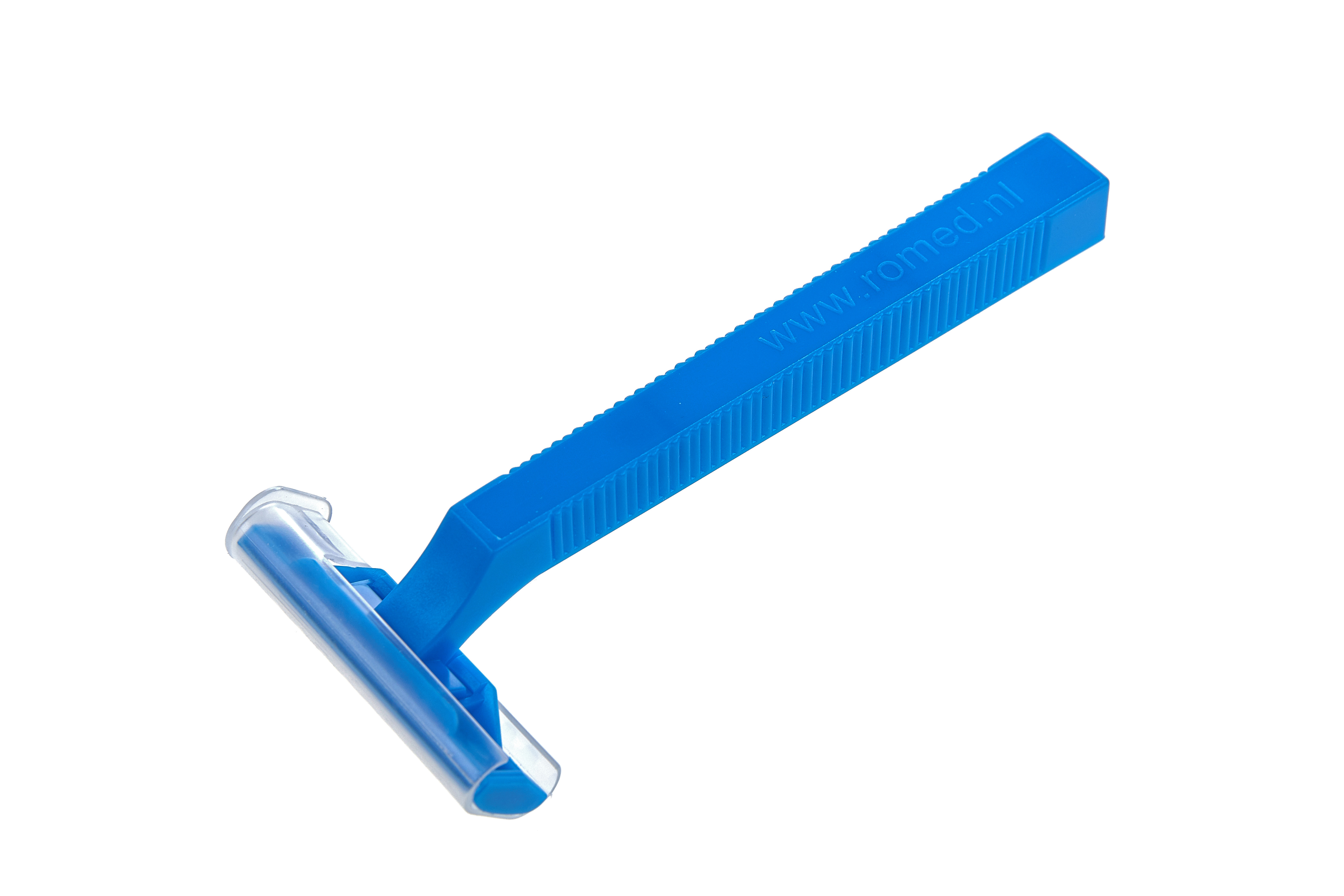 RAZORS Rasoirs jetables Romed, en acier inoxydable à simple ou double tranchant, non stériles, 100 pcs dans une boîte distributrice, 12 x 100 pièces = 1200 pièces par carton.